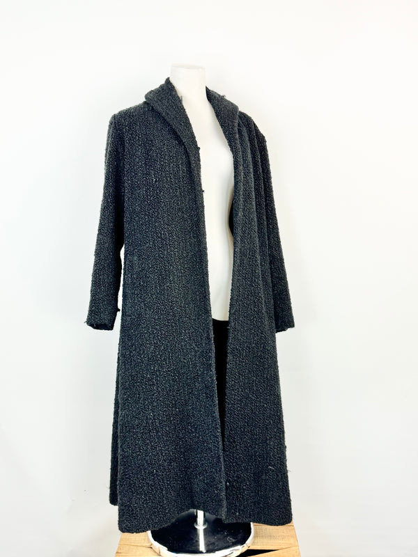 Vintage Jo Lane of Melbourne Black Astrakhan Coat - AU8/10