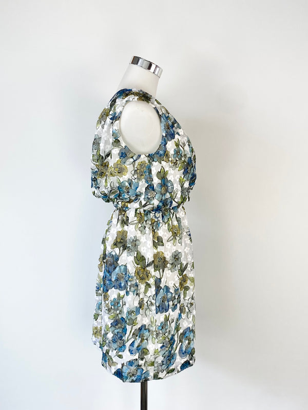 Scanlan Theodore Blue & White Floral Dress - AU8