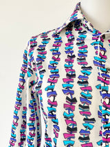 Vintage 70s Emilio Pucci Patterned Shirt - AU8