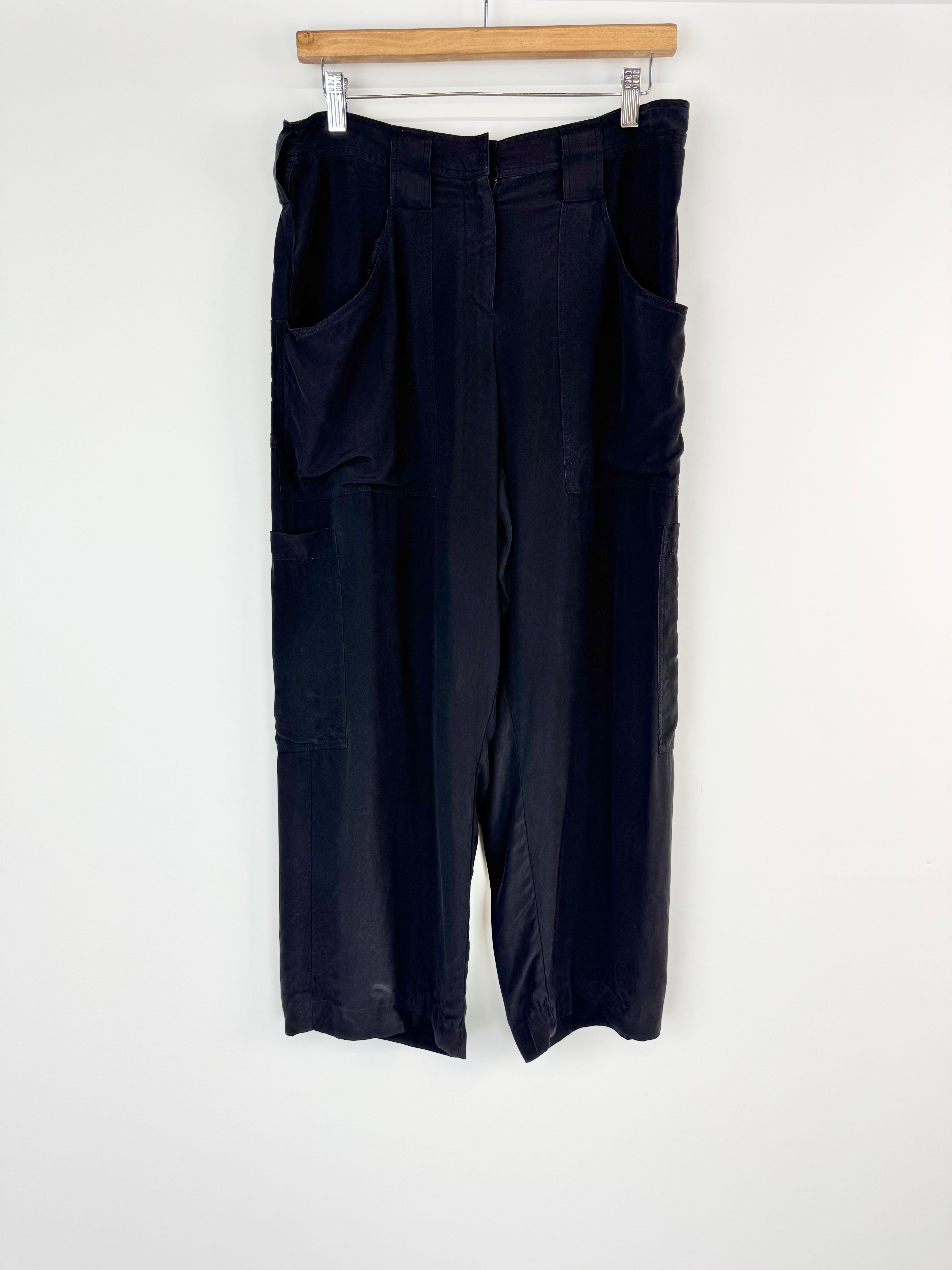 Giorgio Armani Black Wide Leg Pants - AU12