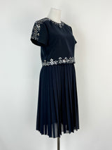 Mikael Aghal Black Mirror-Embellished Midi Dress - AU8