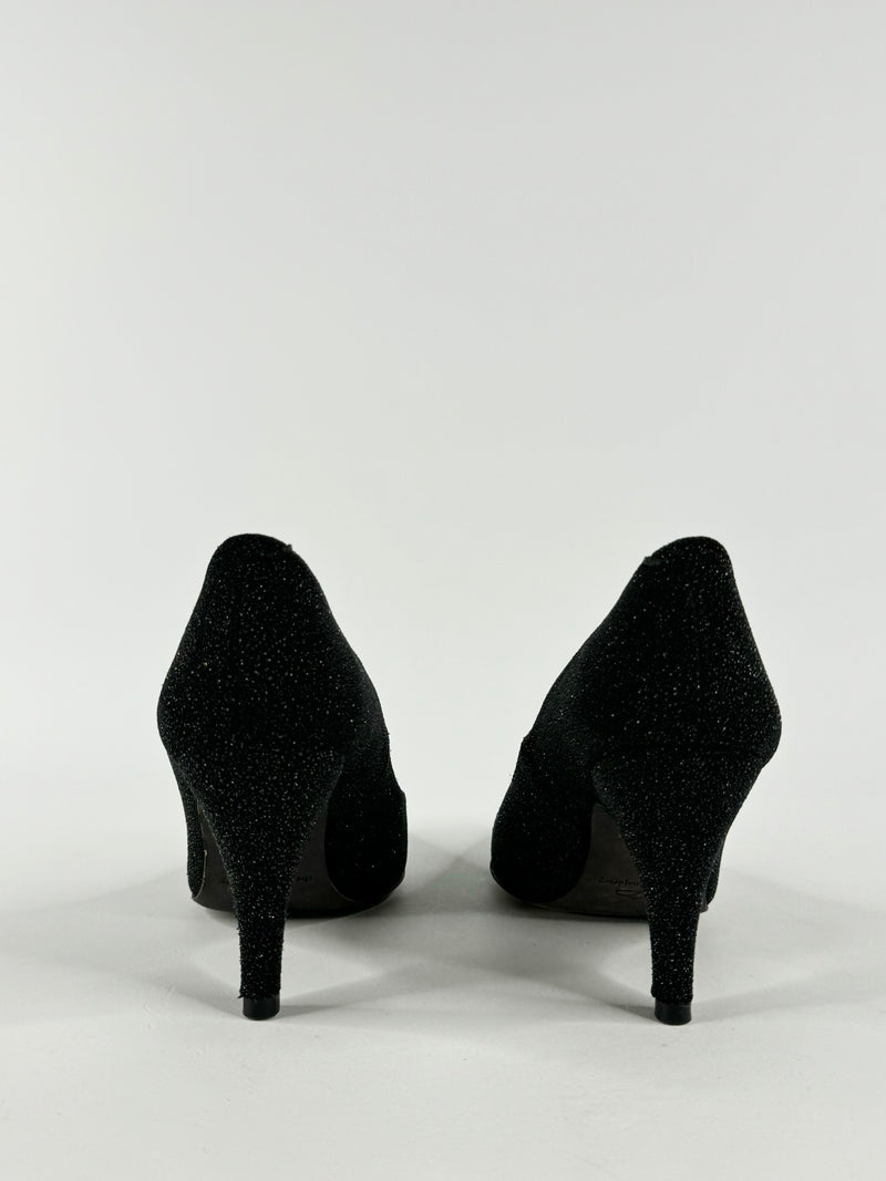 The Last Conspiracy Black Sparkle Heels - EU37