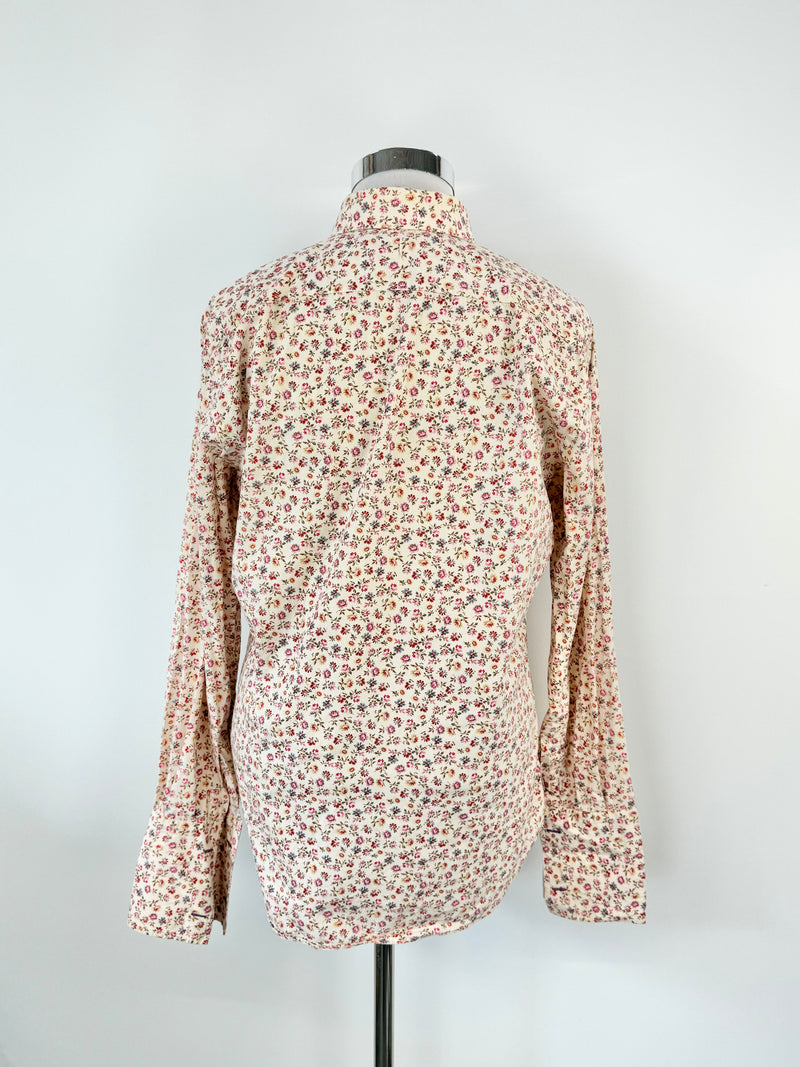 Paul Smith Rose Pattern Peach Shirt - 18/45