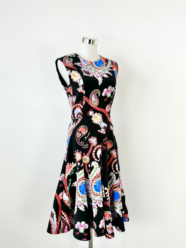 Mary Katrantzou Masson Urdu Paisley-Print Dress - AU10