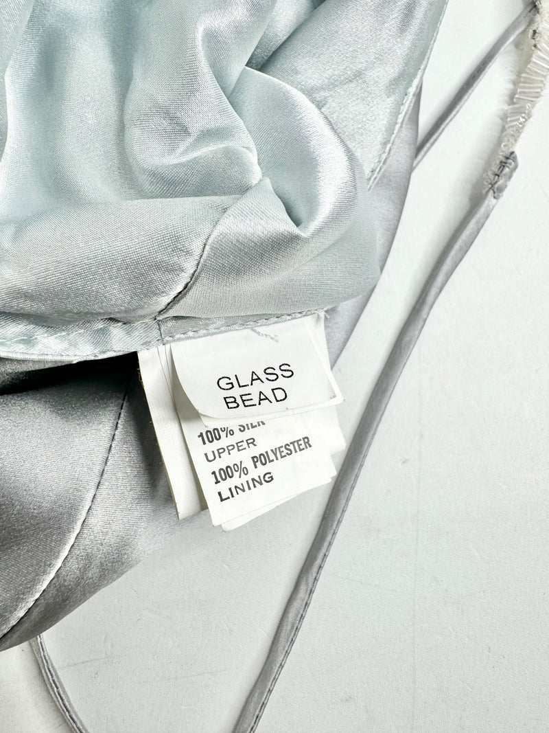 Eileen Kirby Grey Silk Cocktail Dress - AU10