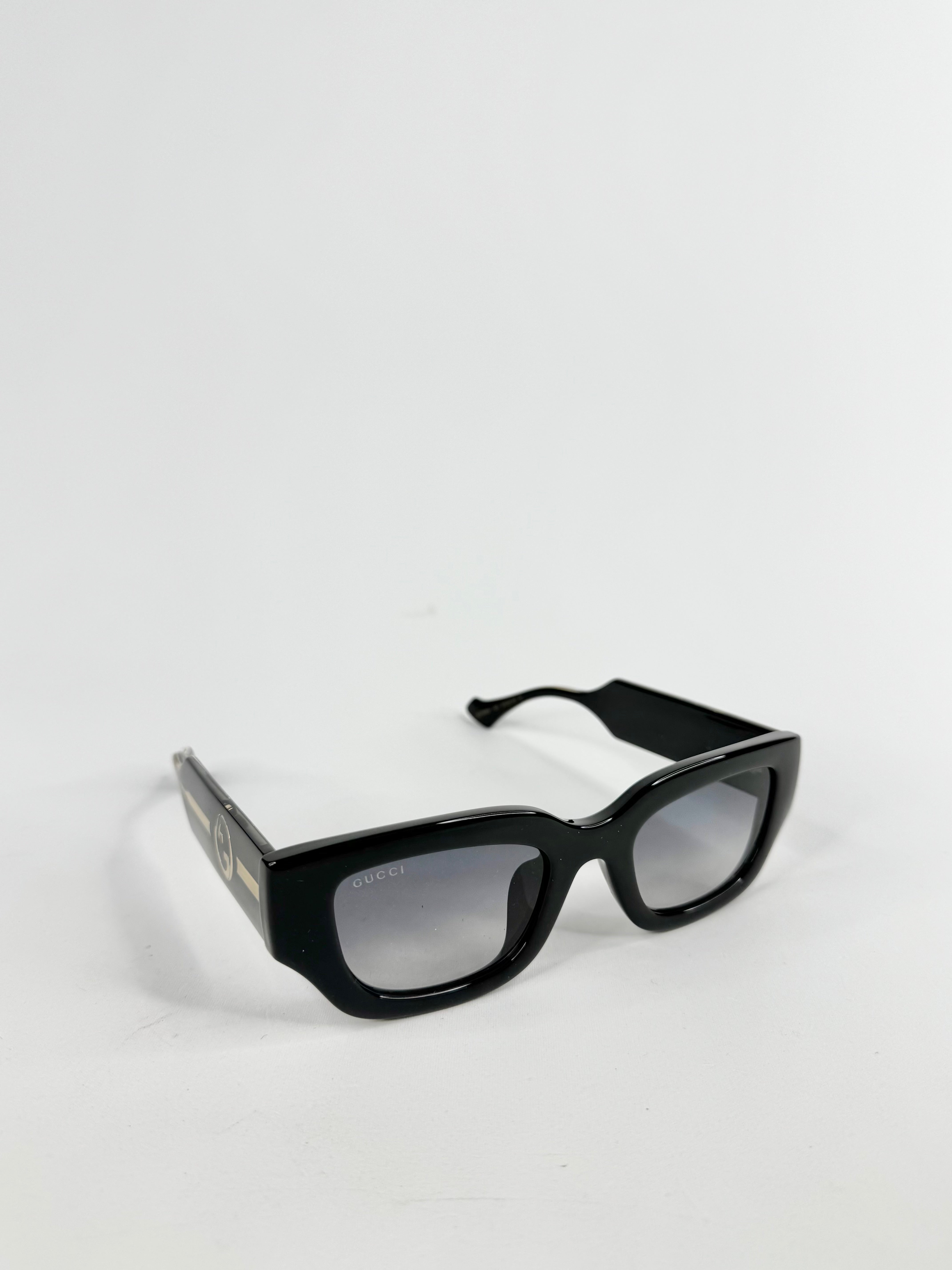 Gucci Black Oversized Square Sunglasses