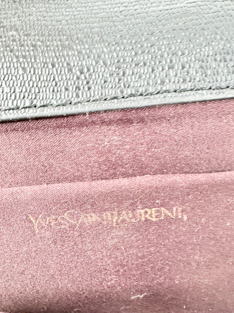 Vintage Yves Saint Laurent Black Chyc Clutch