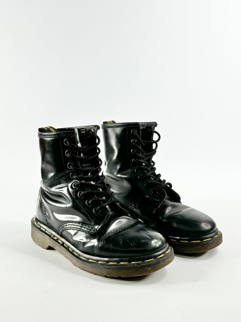 Vintage Dr. Marten 1460 Black English Made Boots - 4