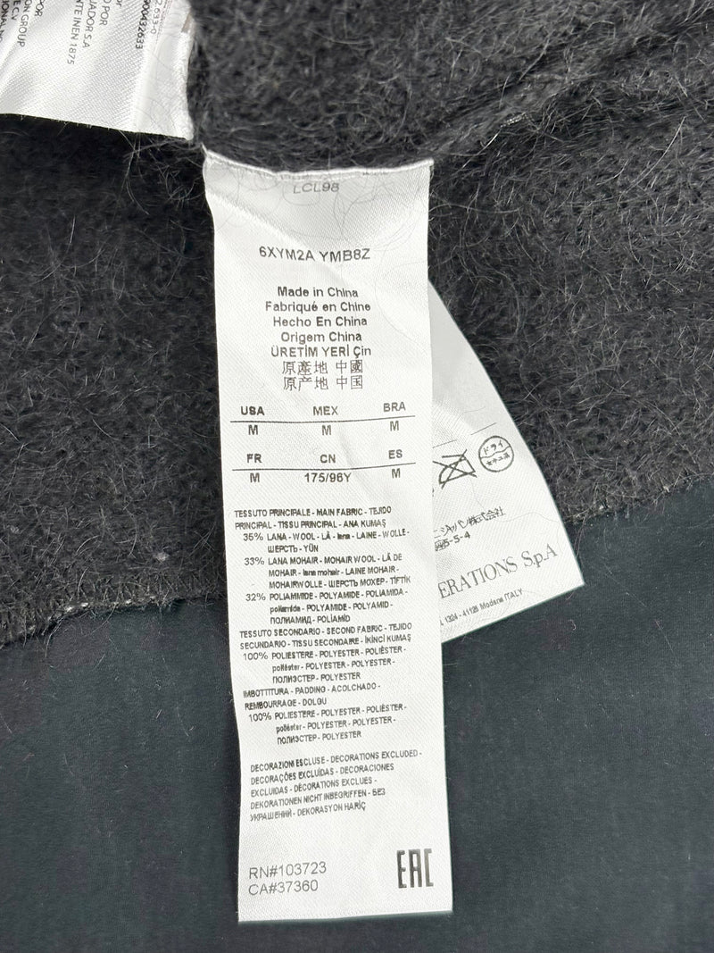 Armani Exchange Black Wool & Mohair Blend Sweater - AU10