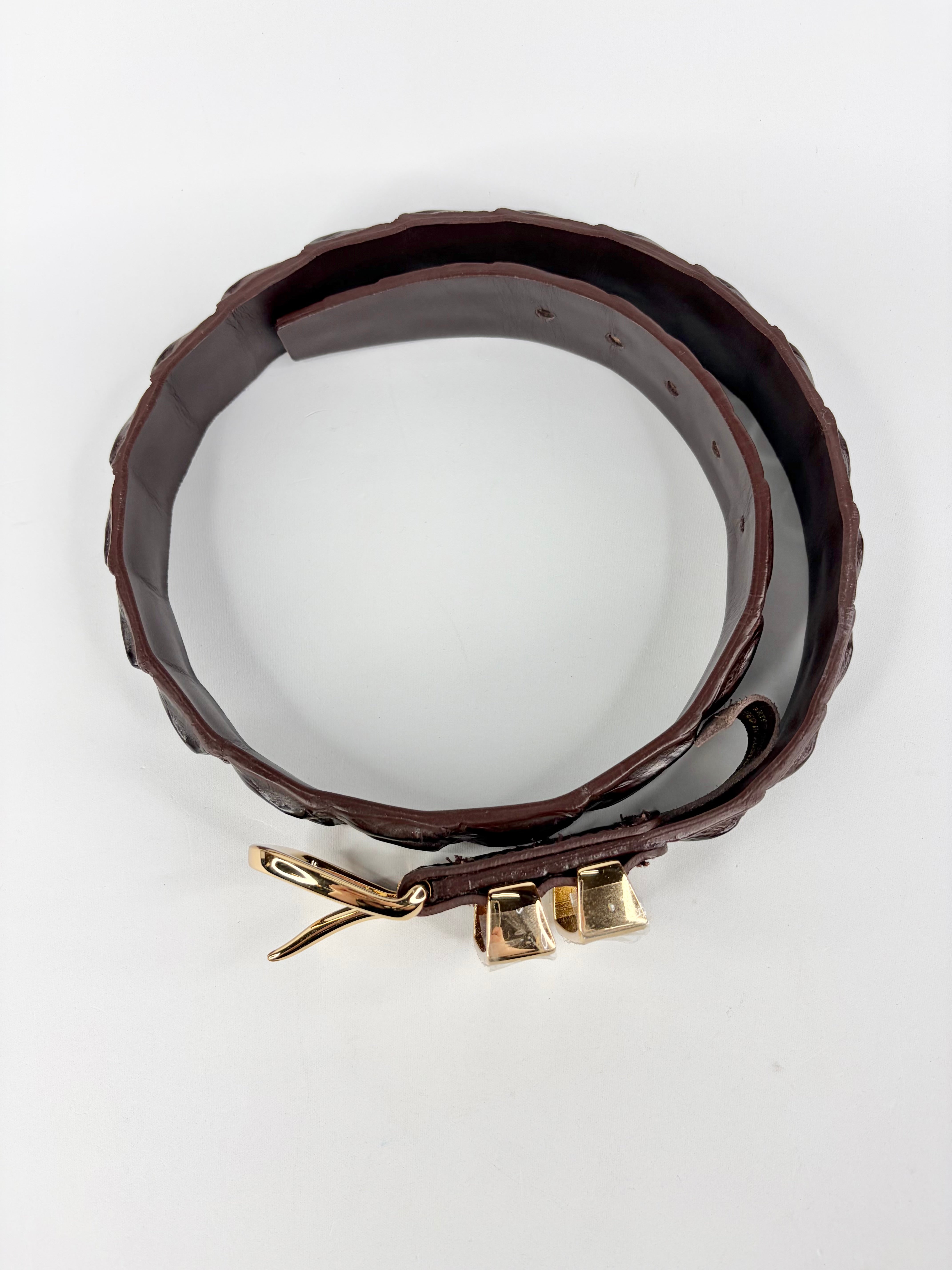 R.M. Williams Croc Leather Belt - W44