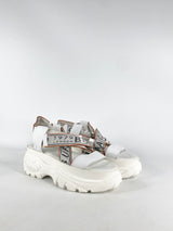 Buffalo London White Platform Sandals - EU40