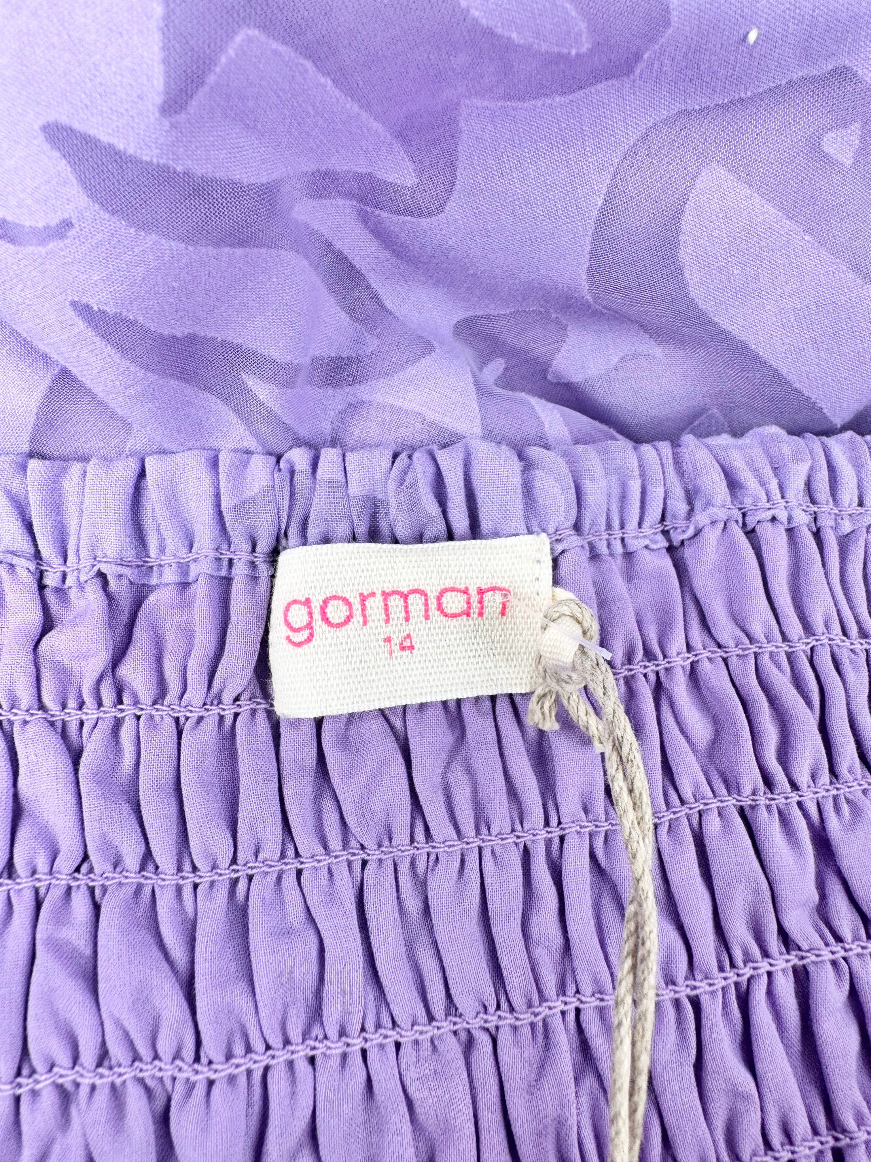 Gorman Violet 'Fleur Devore' Dress NW - AU14
