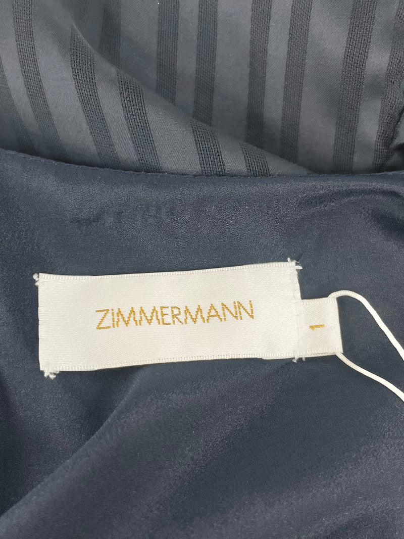 Zimmermann French Navy 'Tarot Stripe' Tunic Dress - AU8