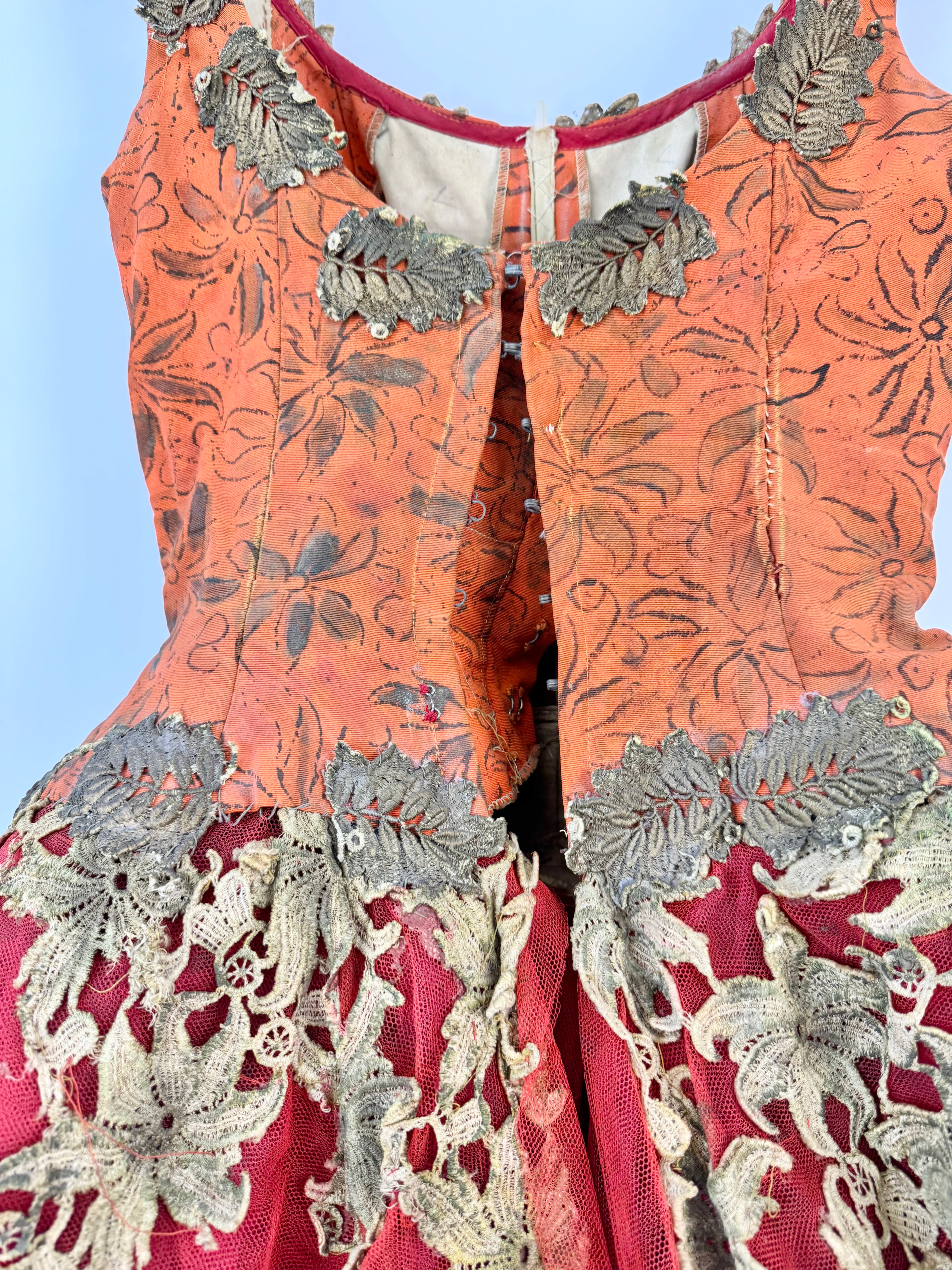 Vintage Autumnal Orange Ballet Costume - AU6