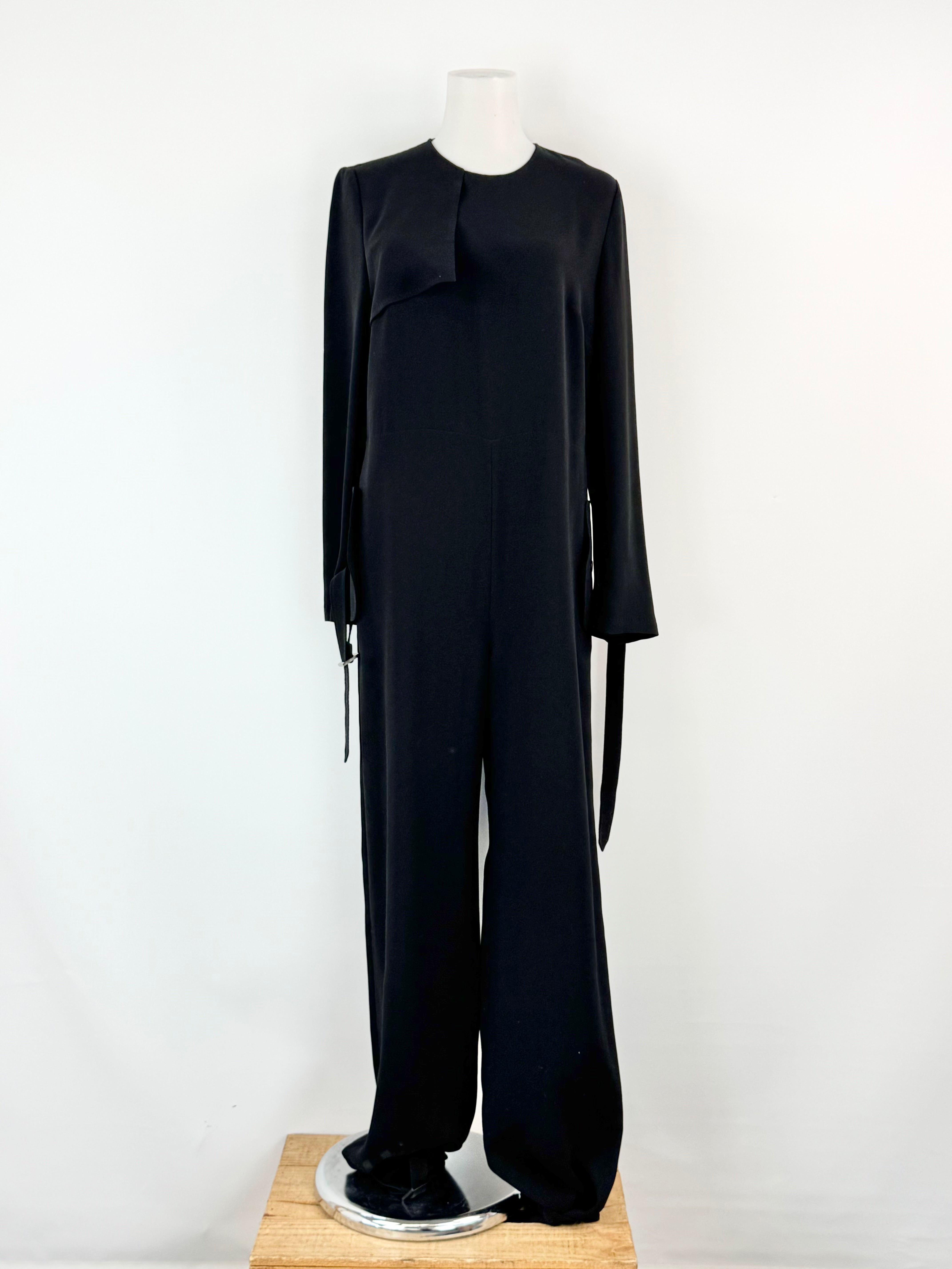 Max Mara Black Long Sleeve Jumpsuit - AU10