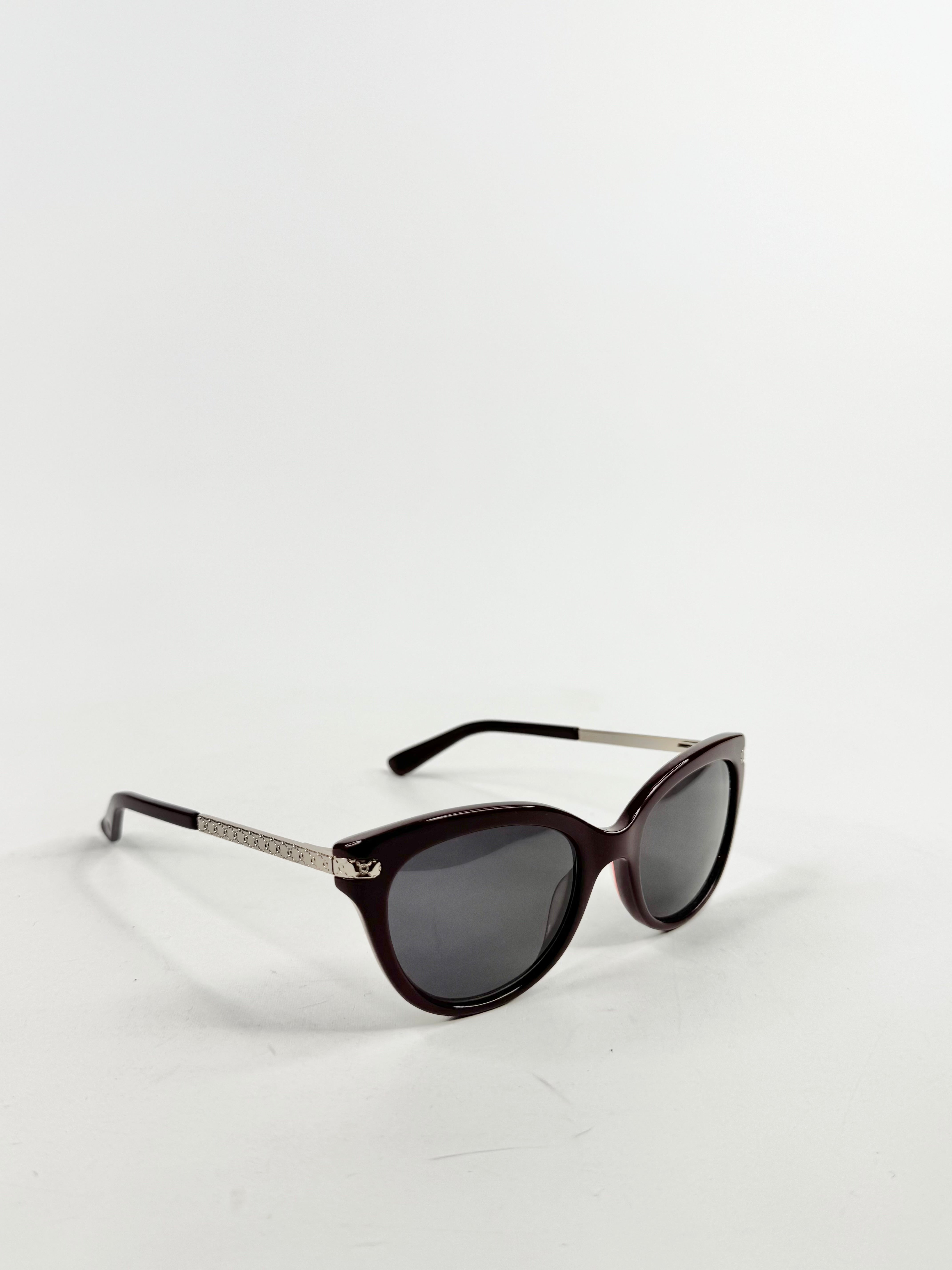 Oroton Wine Red Cat Eye Sunglasses