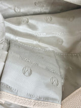 Manzoni Creamy Grained Leather Handbag