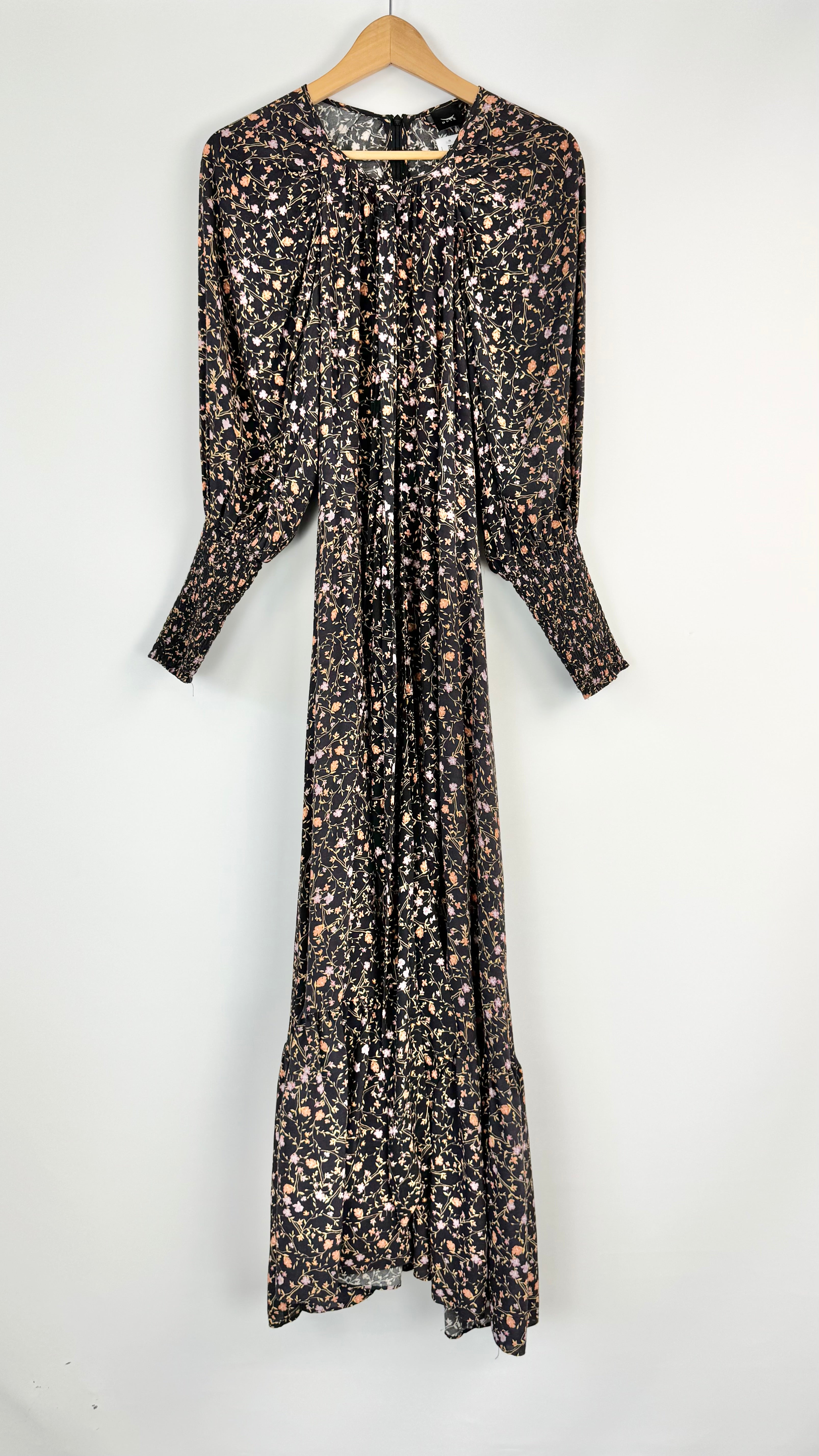 Husk Black Floral 'Garland' Maxi Dress - AU8