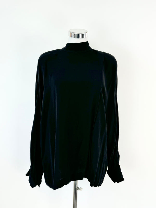 Hope Black Pussy Bow Blouse - AU10