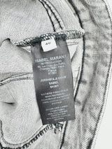 Isabel Marant Étoile Grey Stonewashed Denim Skirt - 40
