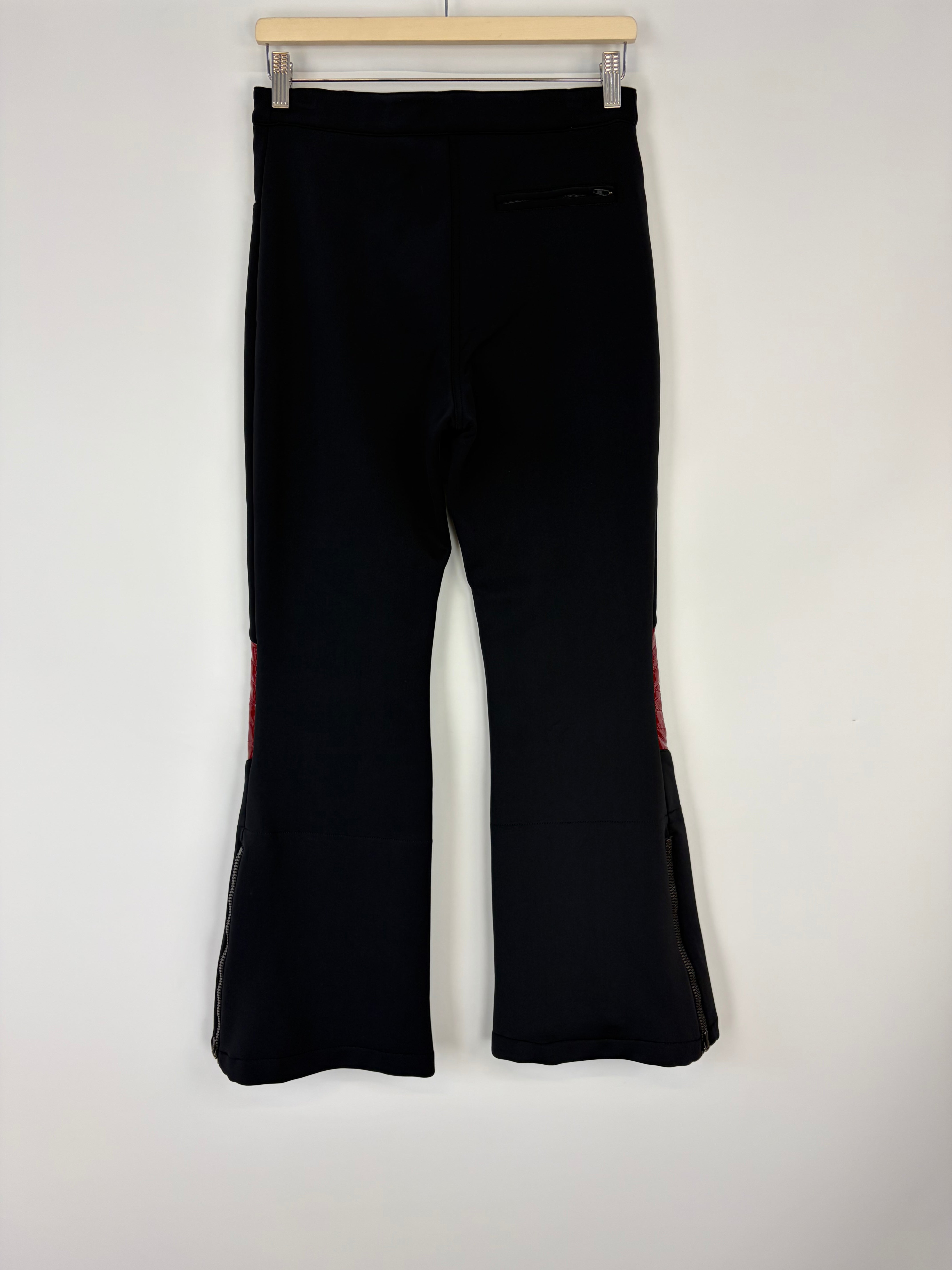 Ralph Lauren Black Burgundy Patch Flared Slacks - AU8/10