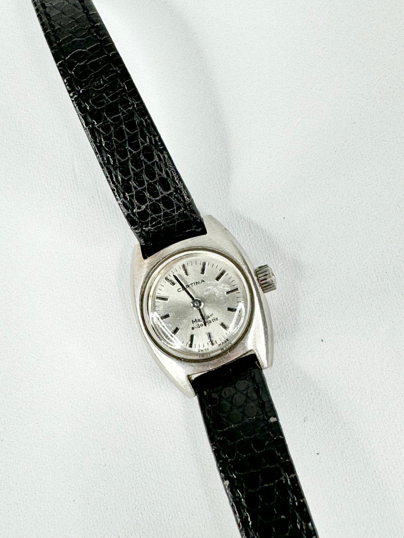 Vintage Certina Mayfair Automatic Silver Face Watch