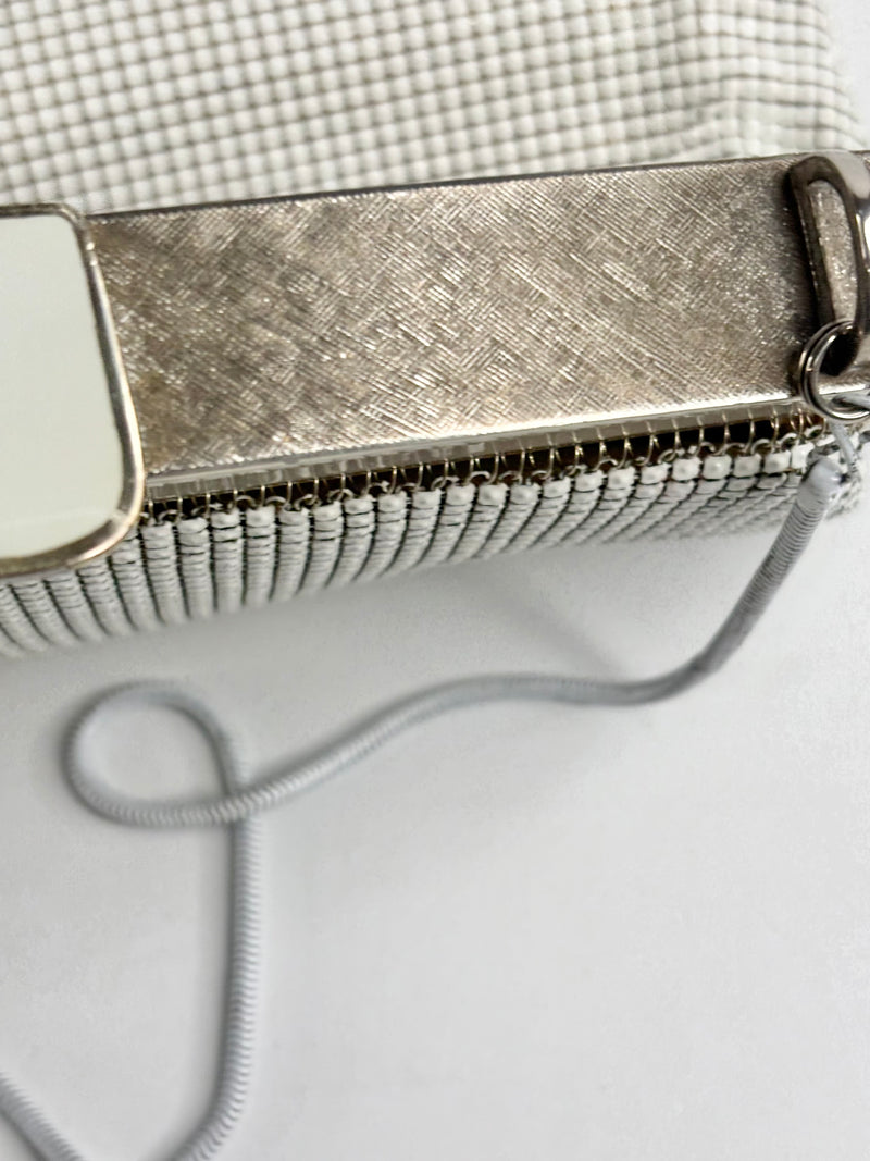 Vintage Glomesh Pearl-White Evening Bag