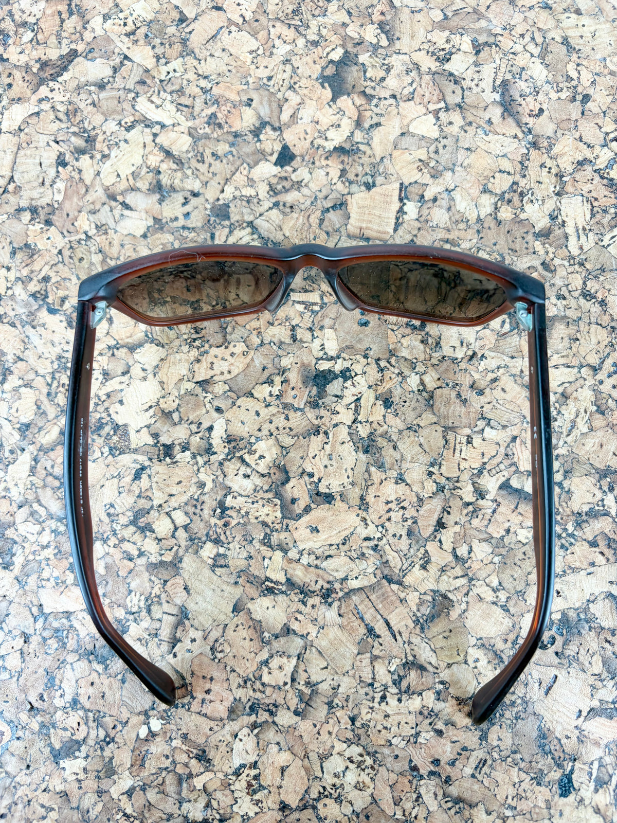 Police Dark Amber Acetate Square Frame S1963K Sunglasses
