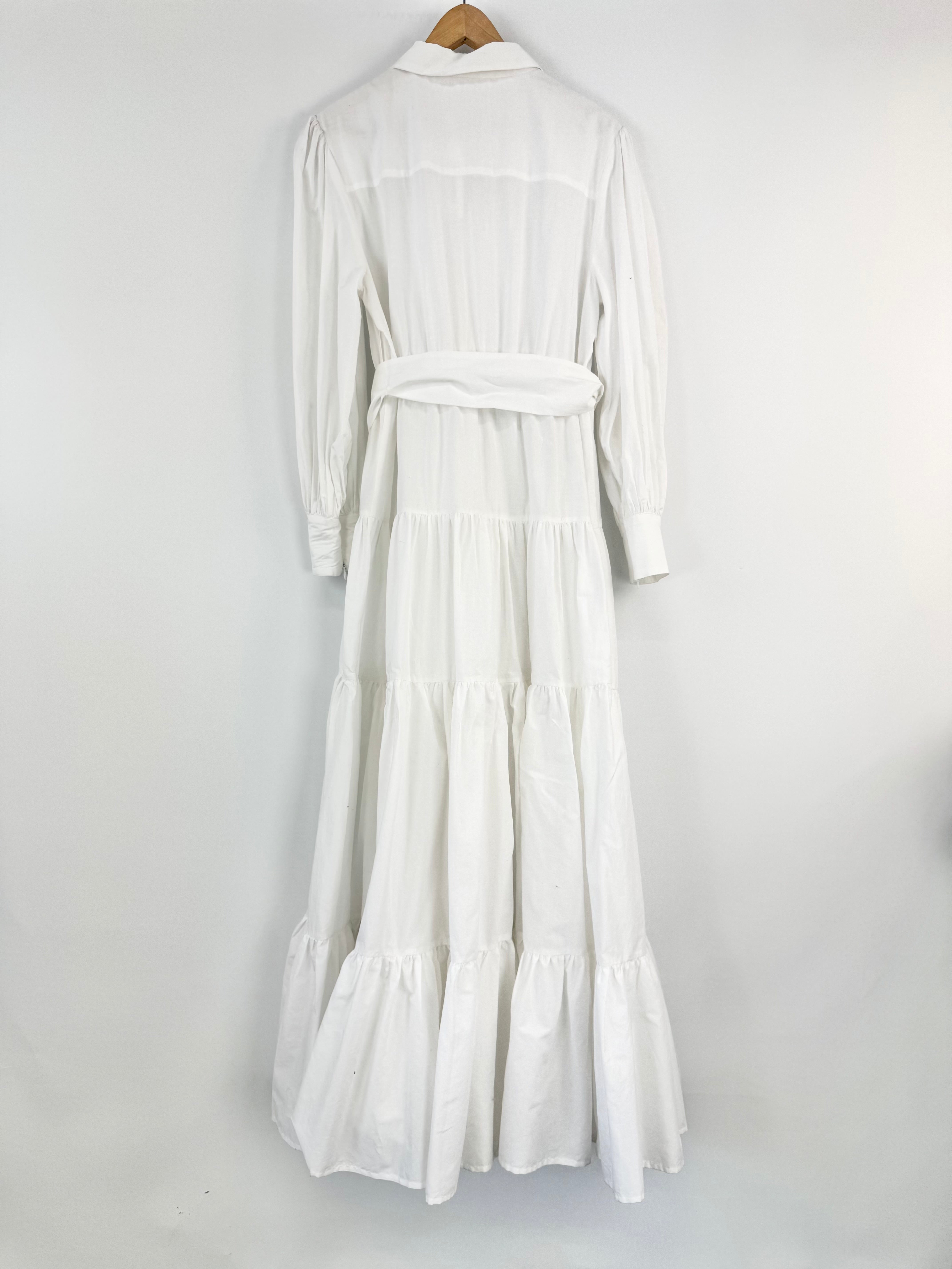 Torannce White Puff Sleeve Cottage Core Maxi Dress NWT - AU12