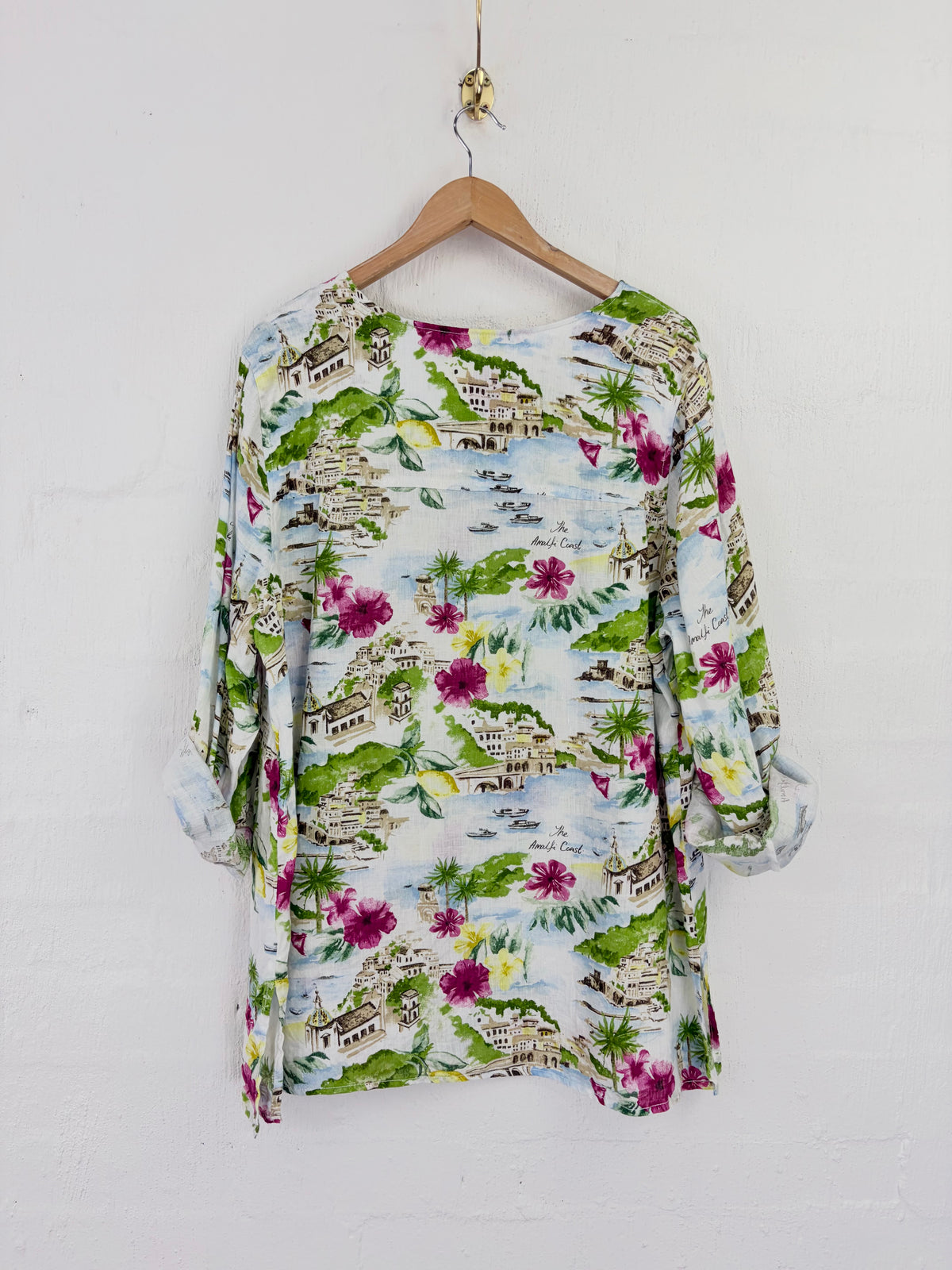 Cynthia Rowley Amalfi Coast Linen Blouse - AU22/24
