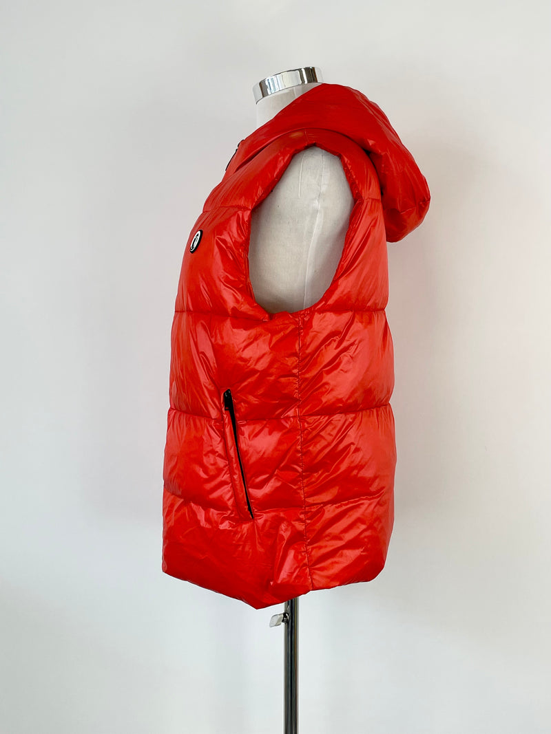 Trussardi Scarlet Red Puffer Gilet - AU18