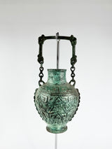 Antique Bronze Hanging Vessel