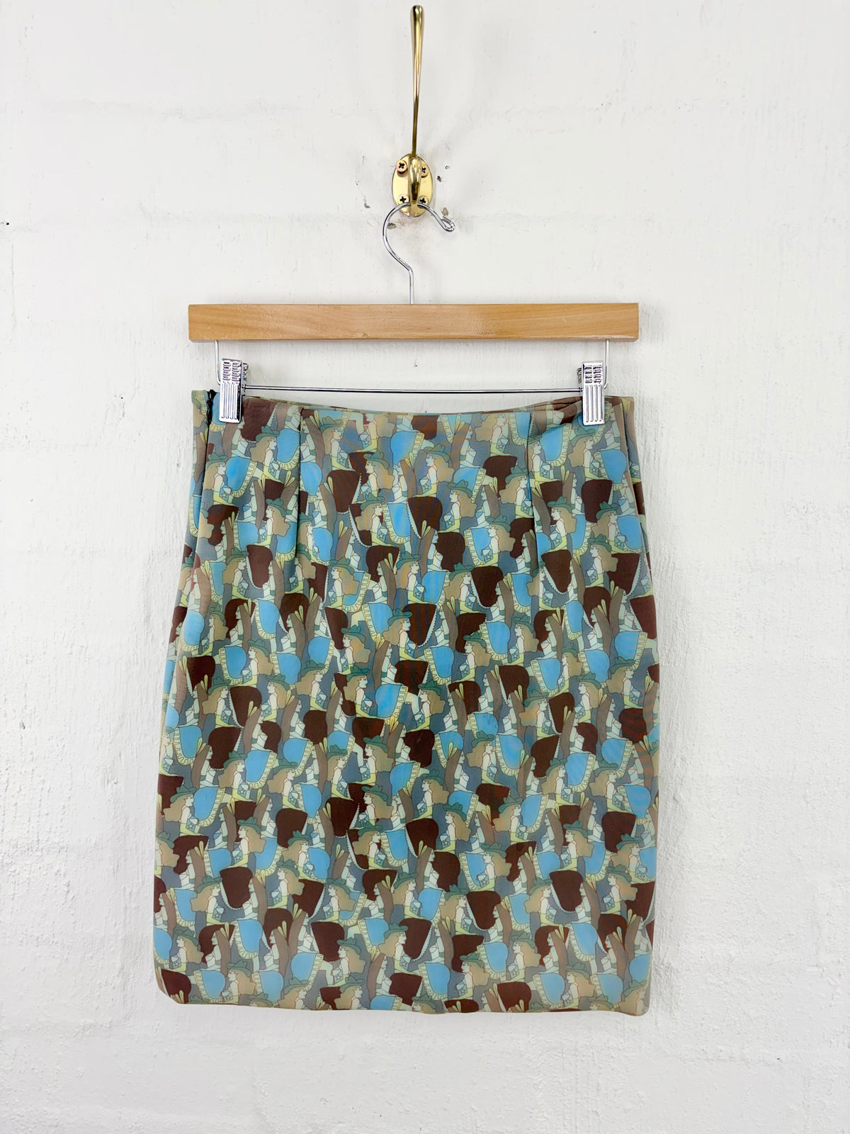 Bimba y Lola Retro Patterned Mini Skirt - AU8/10