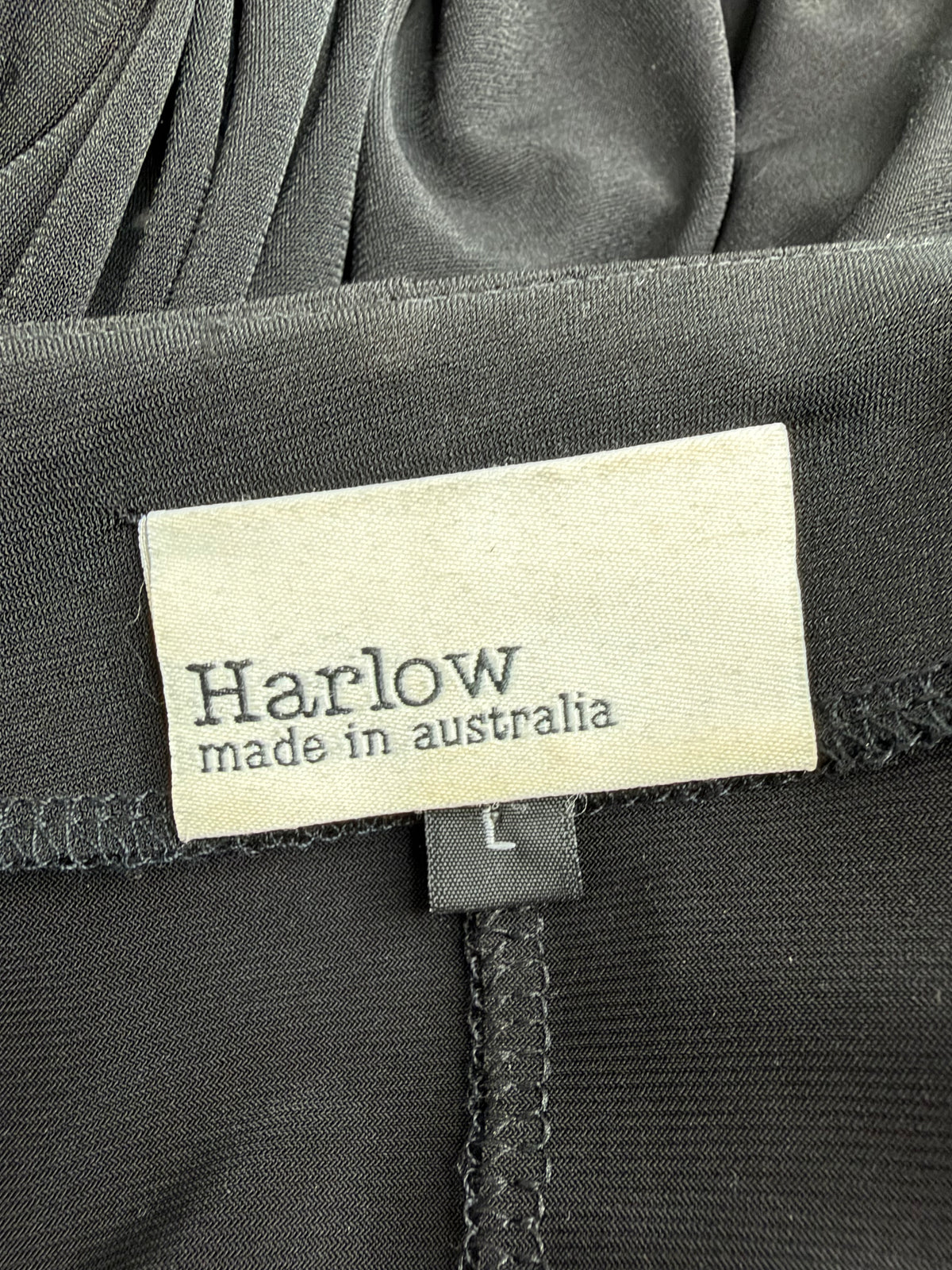 Harlow Black Jersey Wrap Dress - AU14
