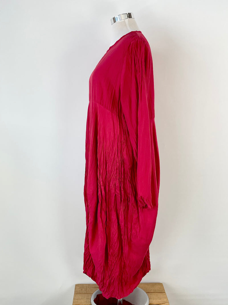 Cocon.Commerz Privatsachen Scarlet Red Silk Dress - AU10/12/14