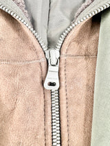 Boss Hugo Boss Deep Green Shearling Collar Coat - 50