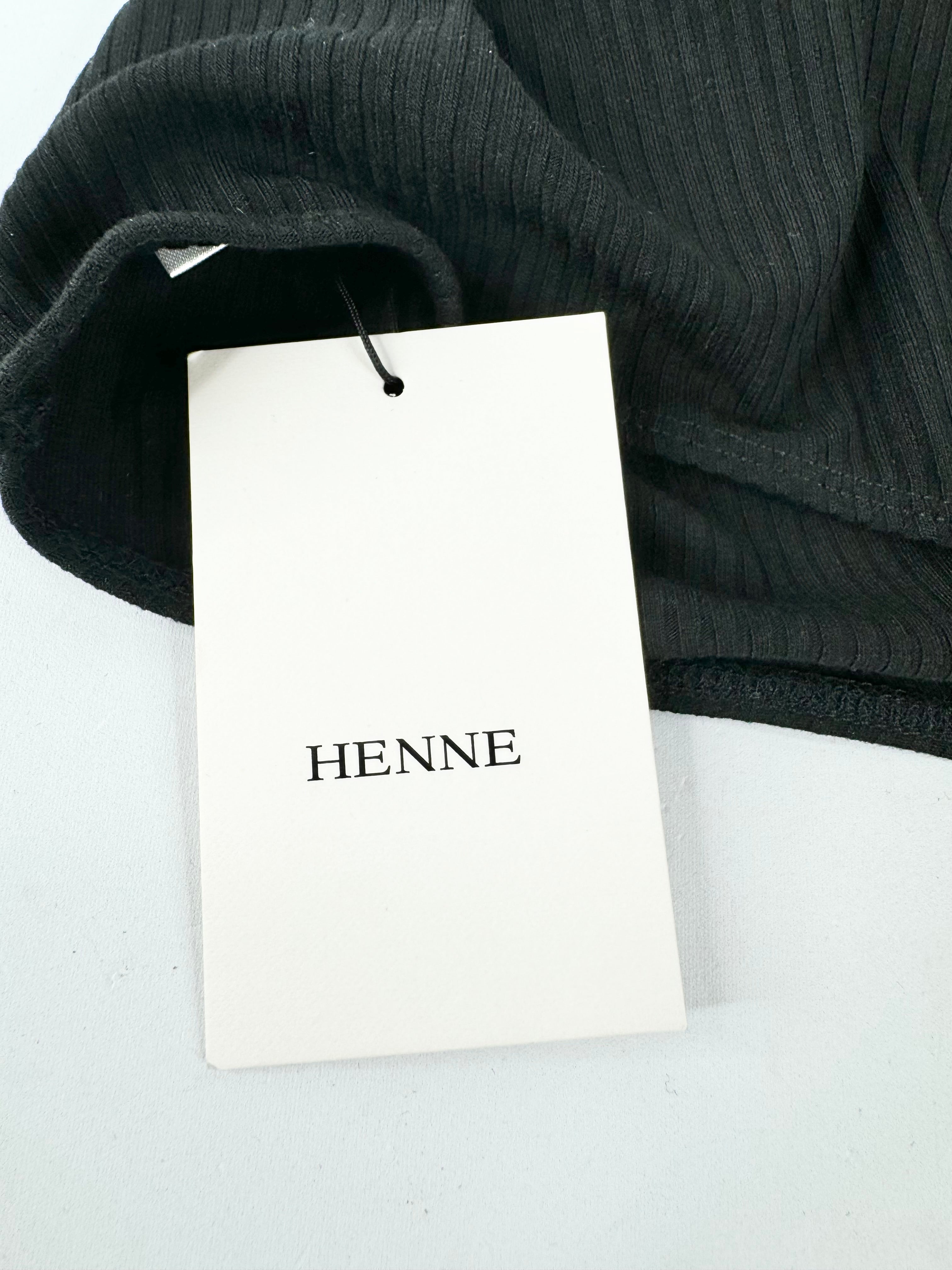 Henne Black 'Clair' Backless Bodysuit NWT - XL