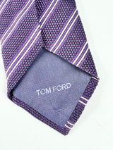 Tom Ford Purple Striped Silk Tie