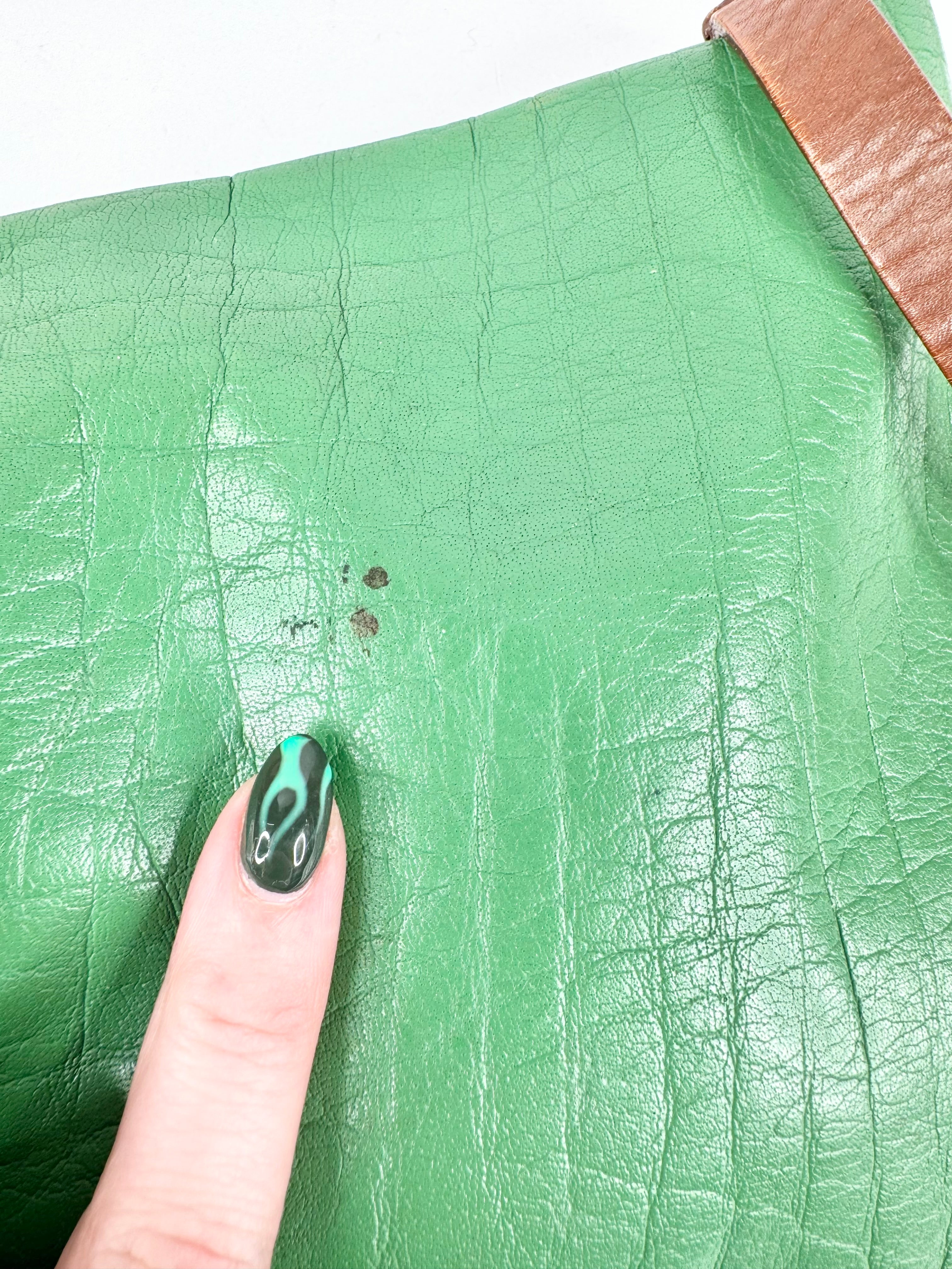 Elk Pine Green Leather Cross Body Bag