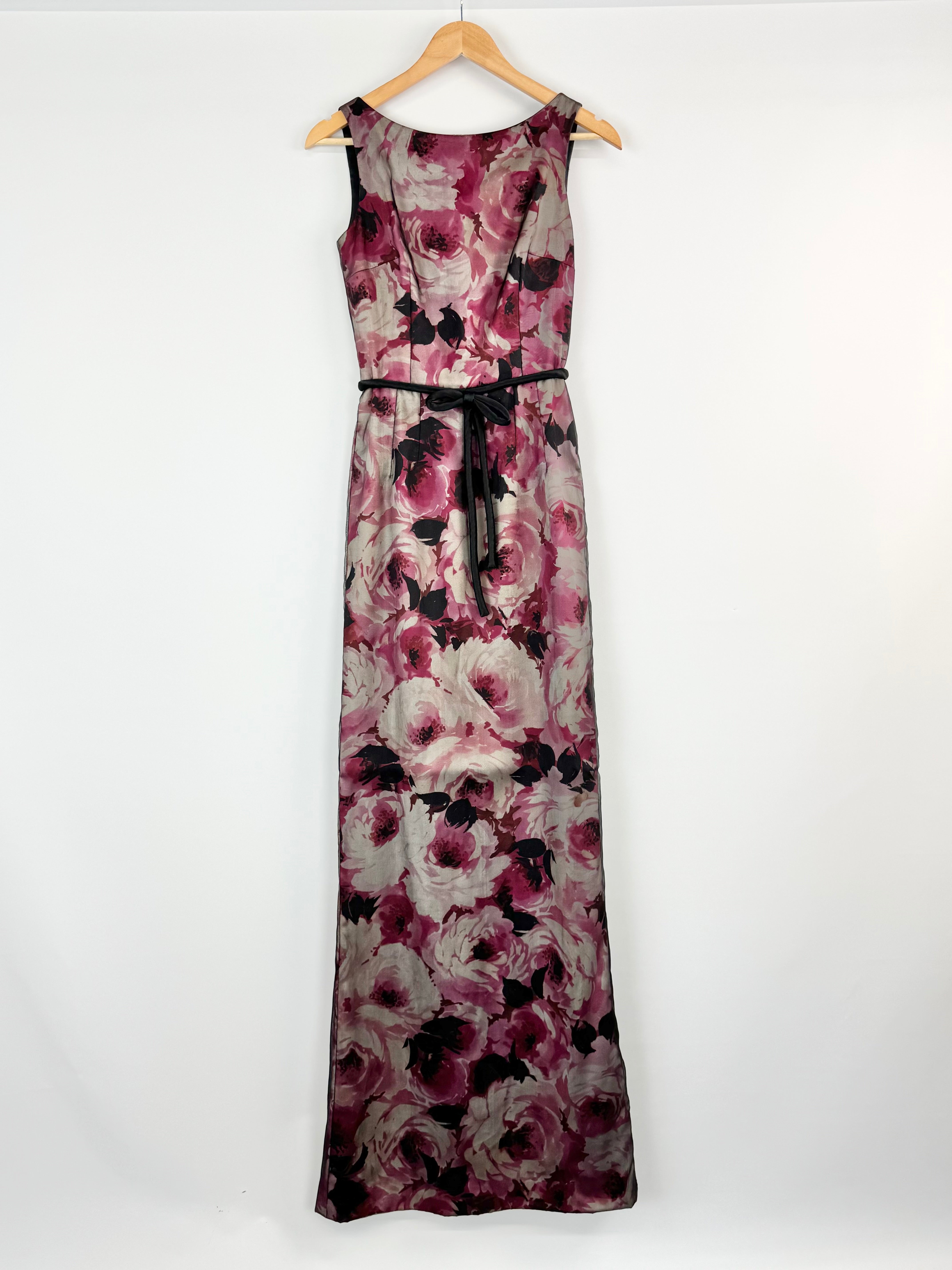 Dolce & Gabbana Rose Patterned Sheer Layer Maxi Dress - AU10