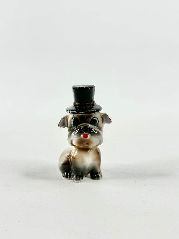 Mid Century Small Porcelain Bulldog Ornament