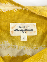 Hartford Mustard Yellow & White Striped Shirt Dress - AU8