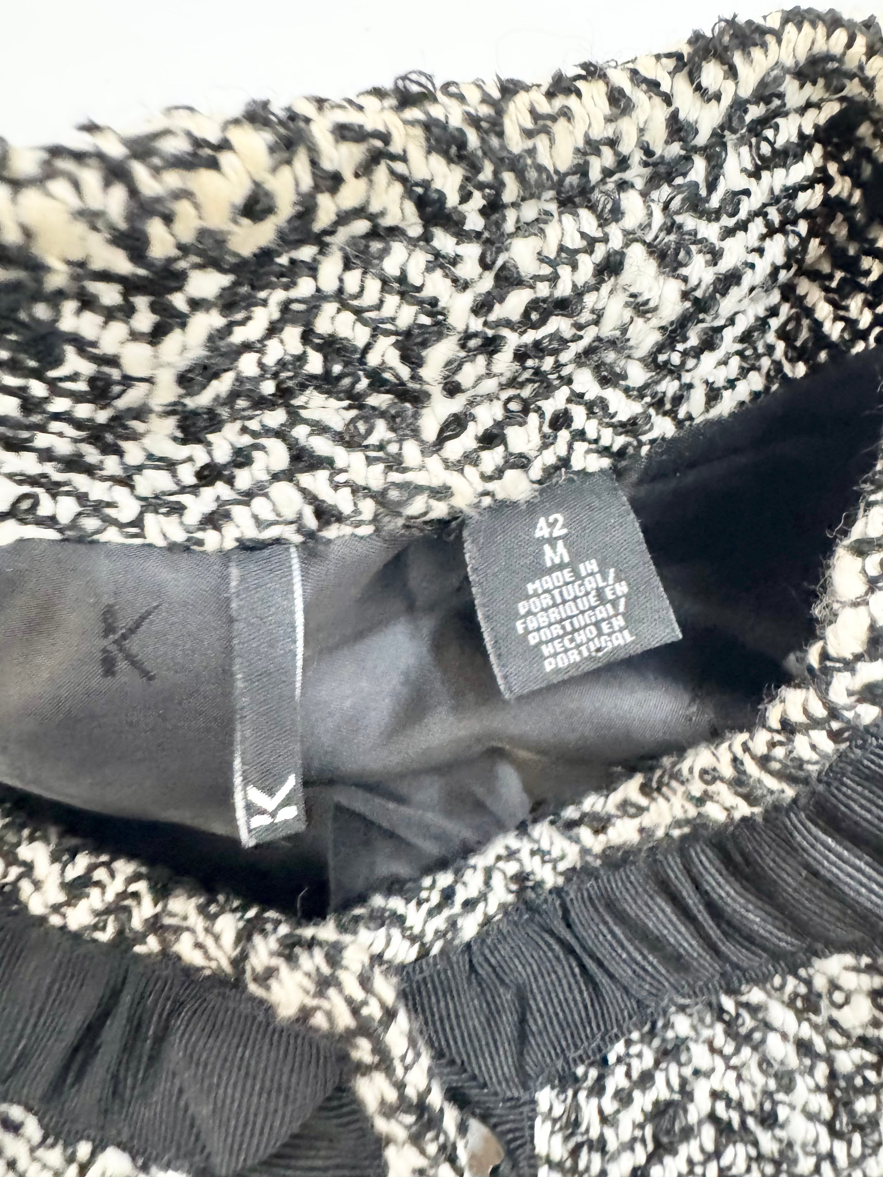 Karl Lagerfeld Black & White Chevron Jacket - AU10