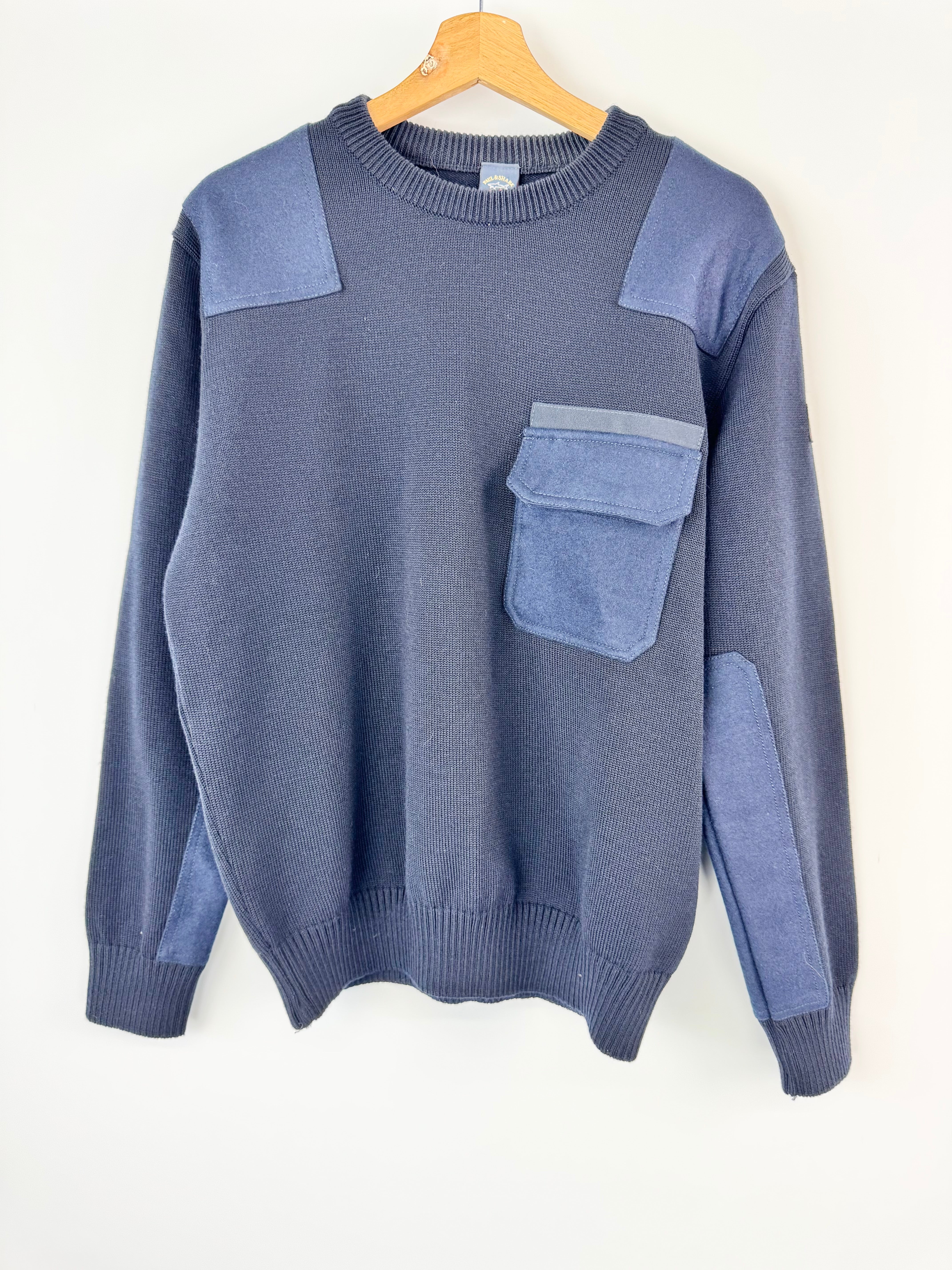Paul Shark Deep Navy Wool Sweater - L