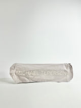 Michael Tepersen Ivory Satin Clutch