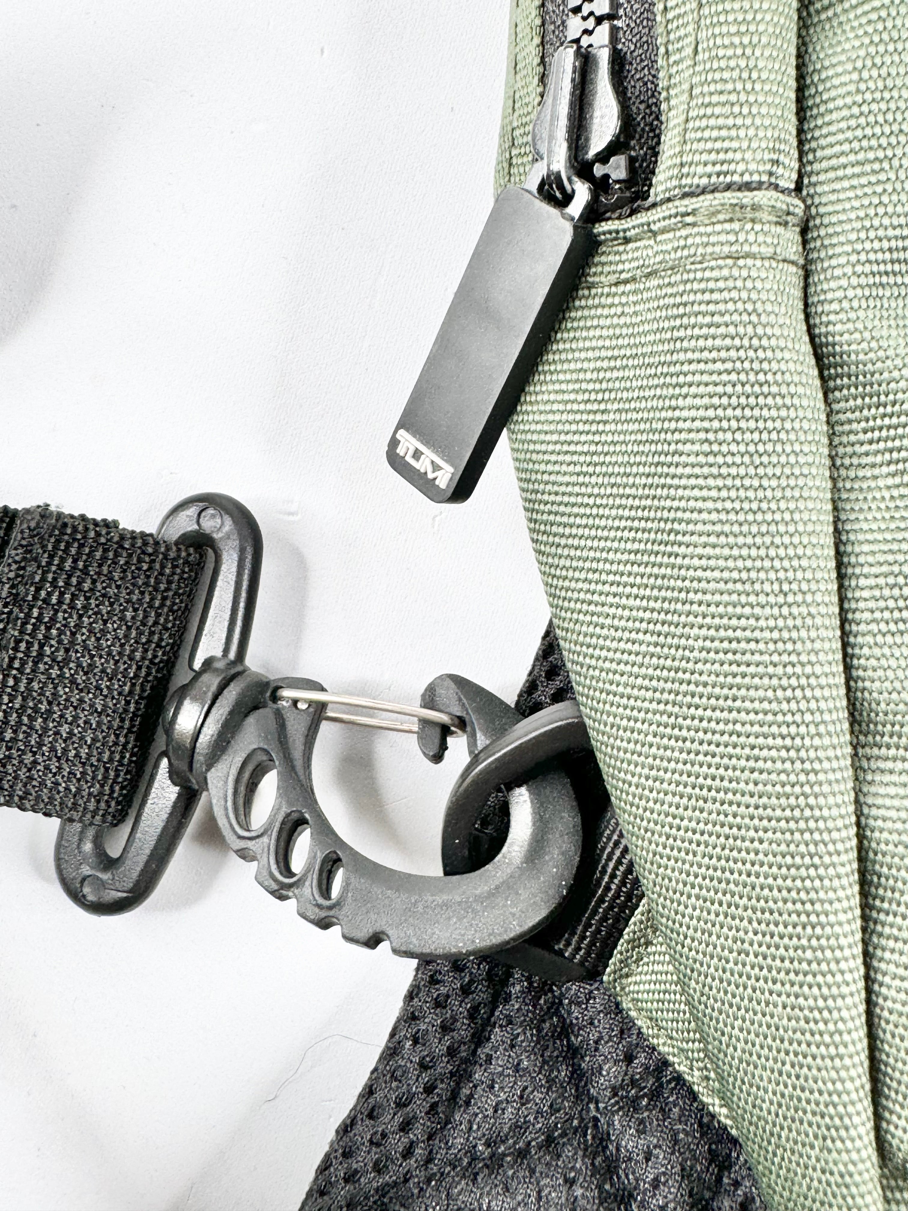 Tumi Pine Green Off Shoulder Bag & Bumbag Travel Set