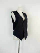 Sandro Black Wool-Blend Vest - 46