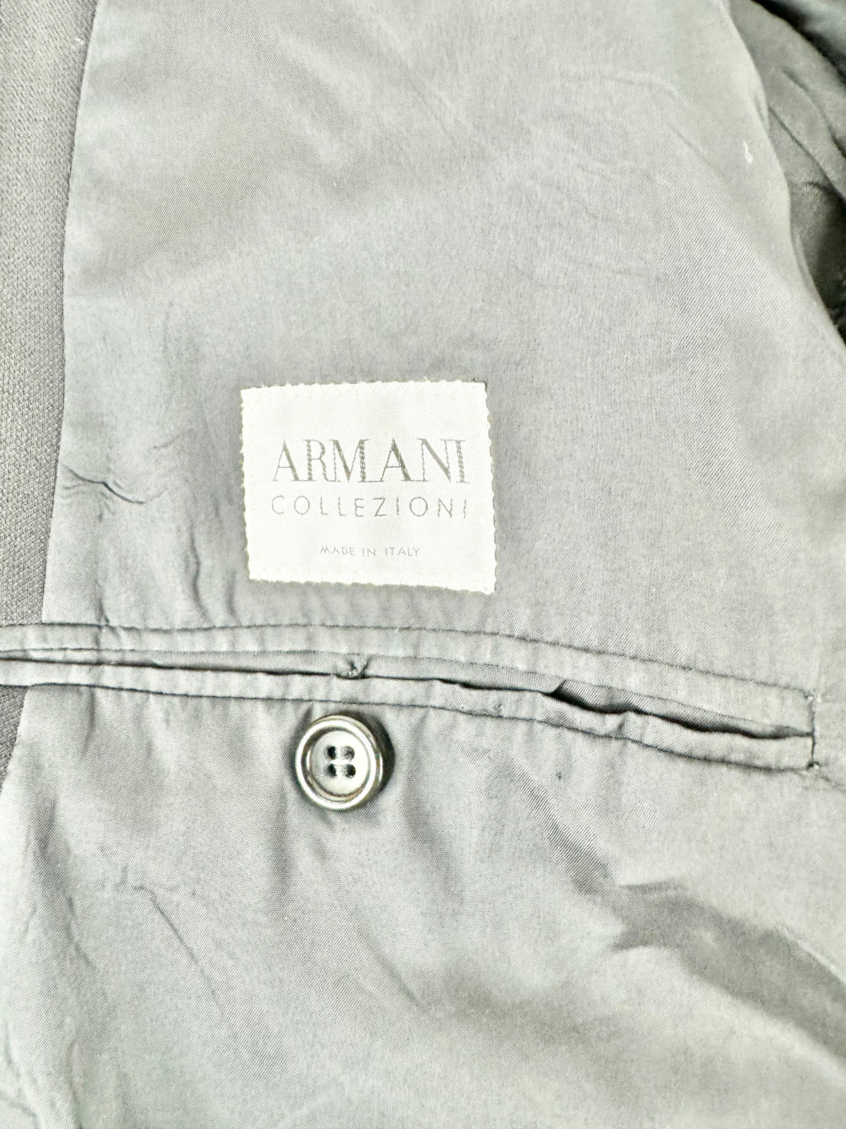 Armani Collezioni Black Pinstriped Blazer - 52