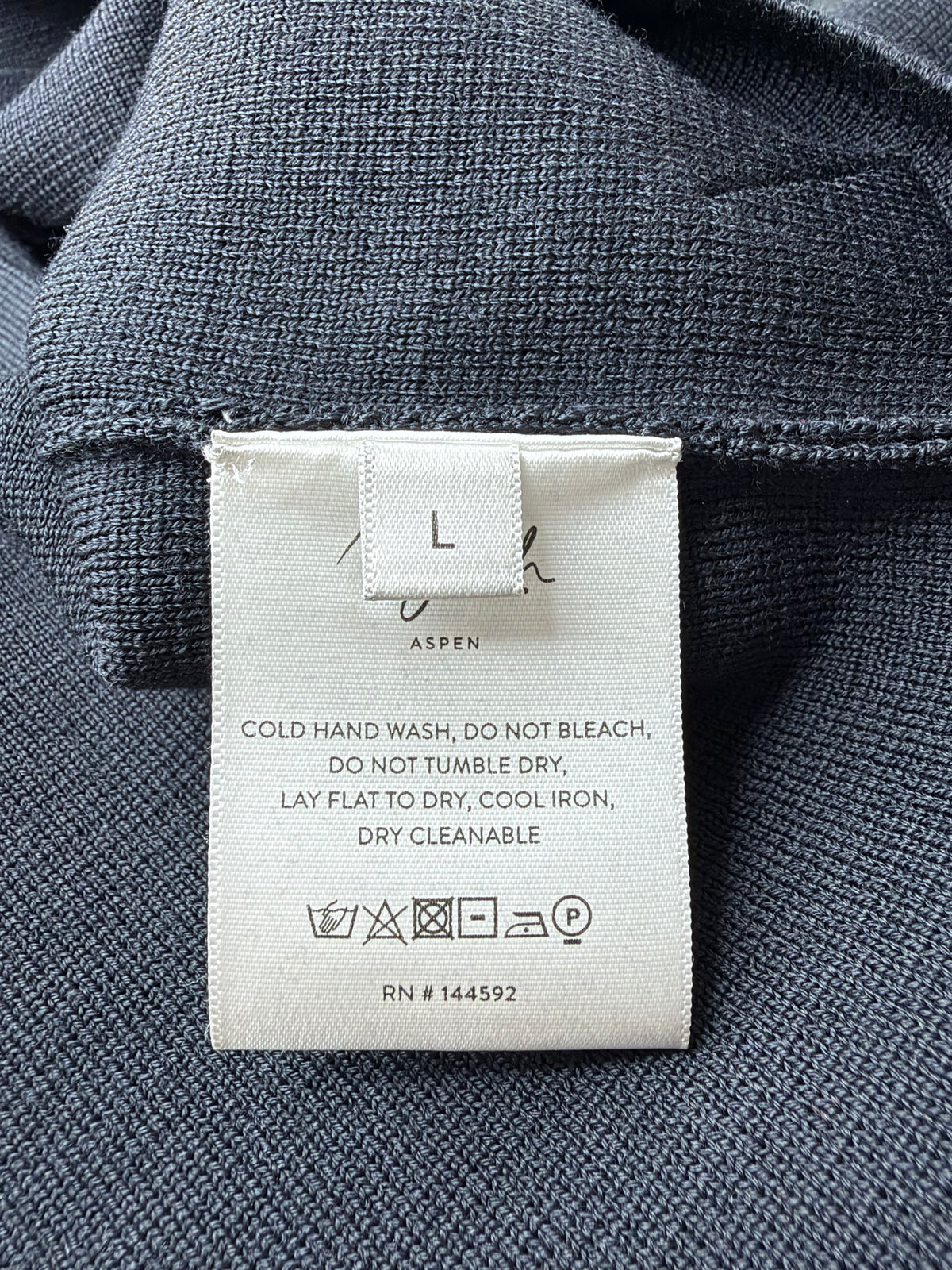 Aztech Black Wool Technical Zippered Jumper - L