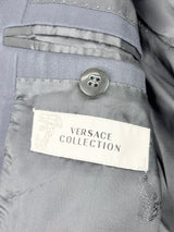 Versace Collection Navy Blue Wool Blazer - 50R